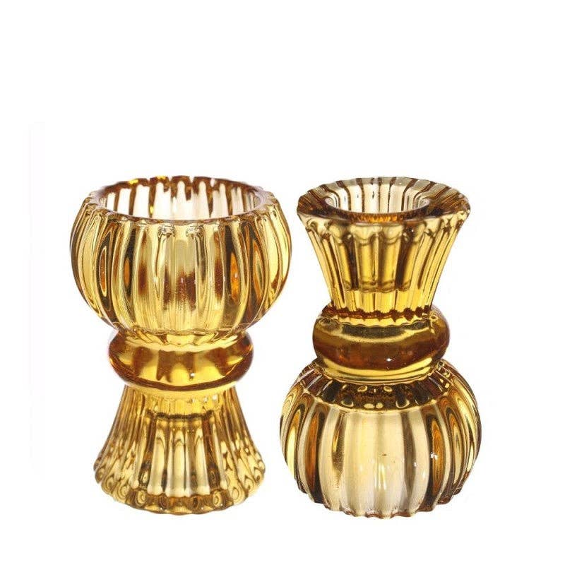 Candle Holder Nora in Ocre