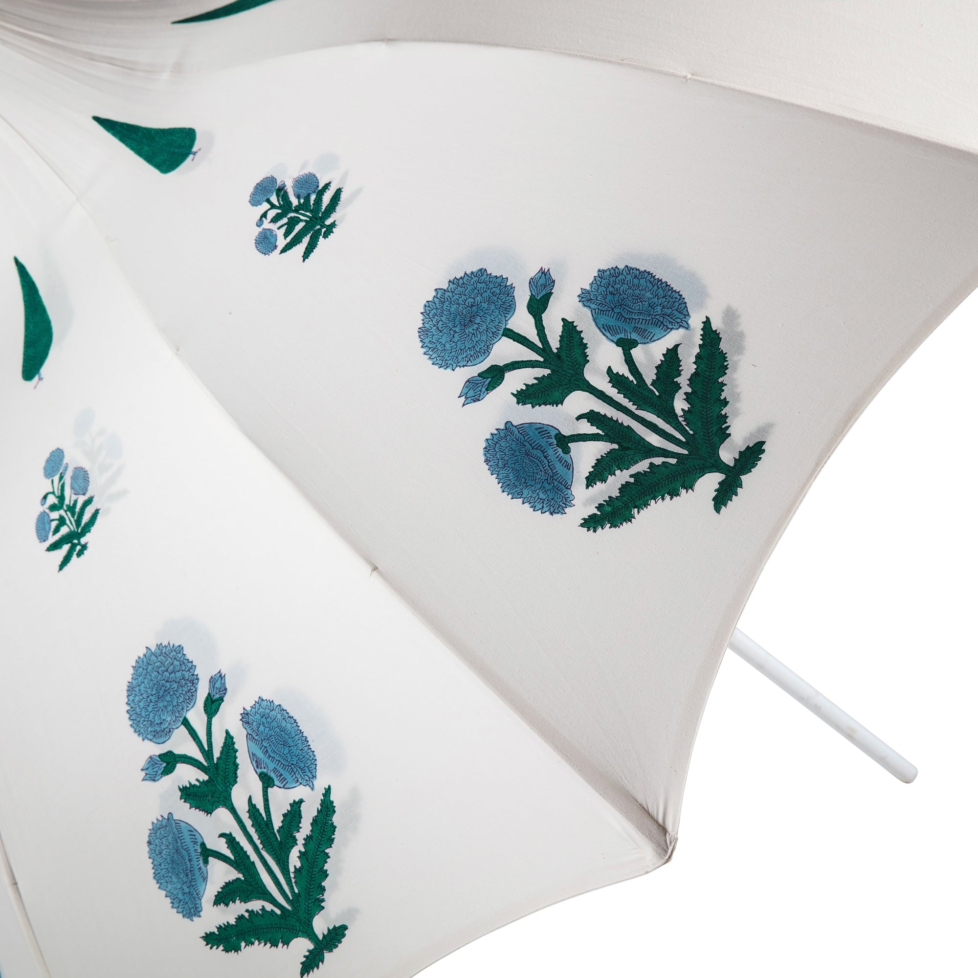 Blue Dahlia Arched Parasol