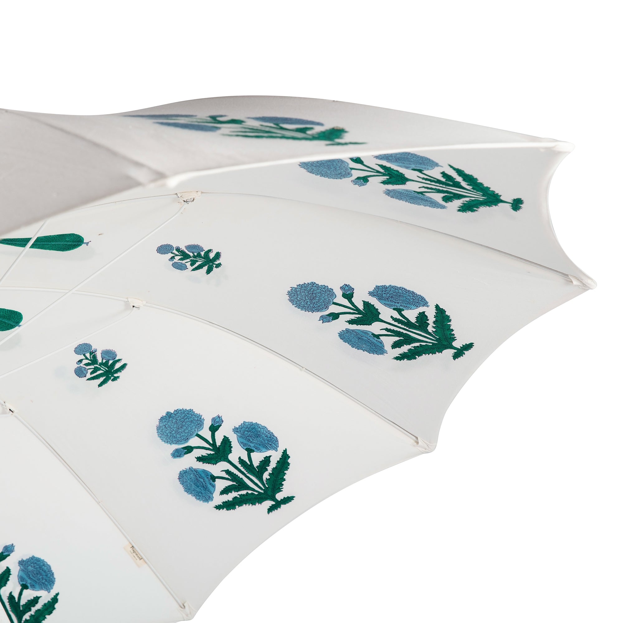 Blue Dahlia Arched Parasol