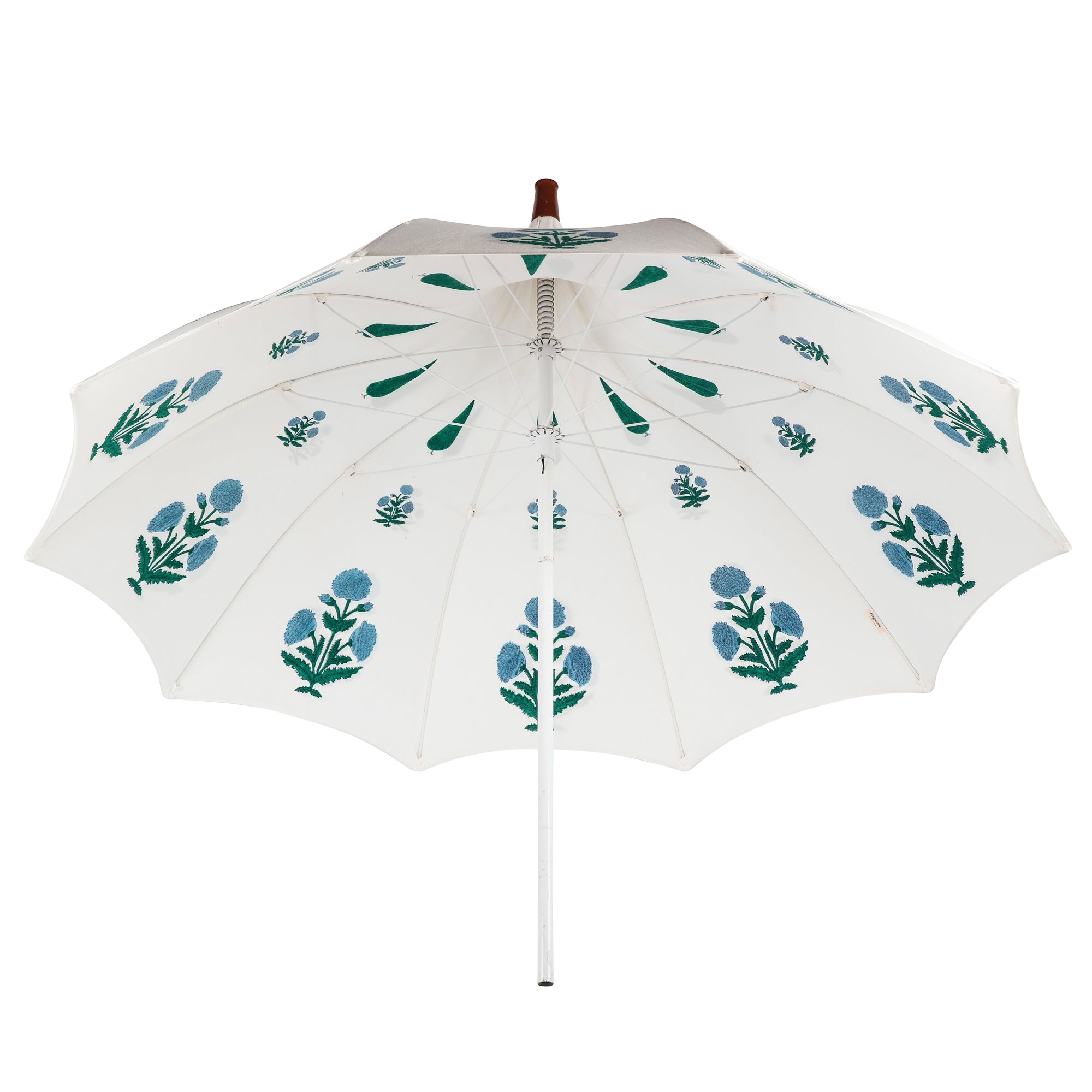 Blue Dahlia Arched Parasol
