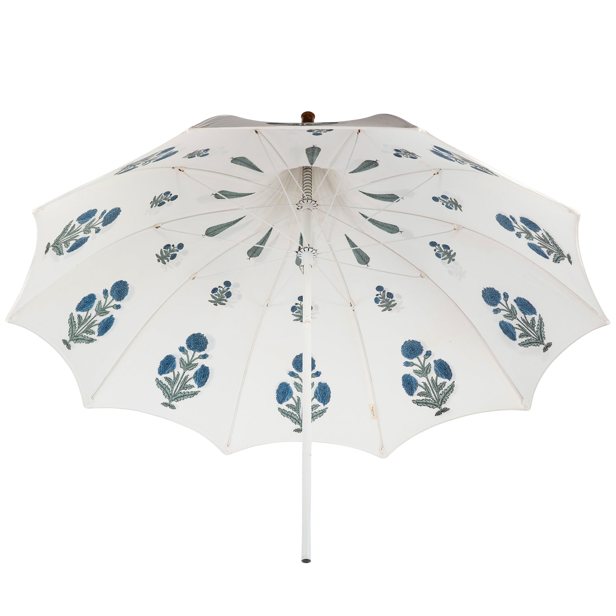 Sea Blue Dahlia Arched Parasol