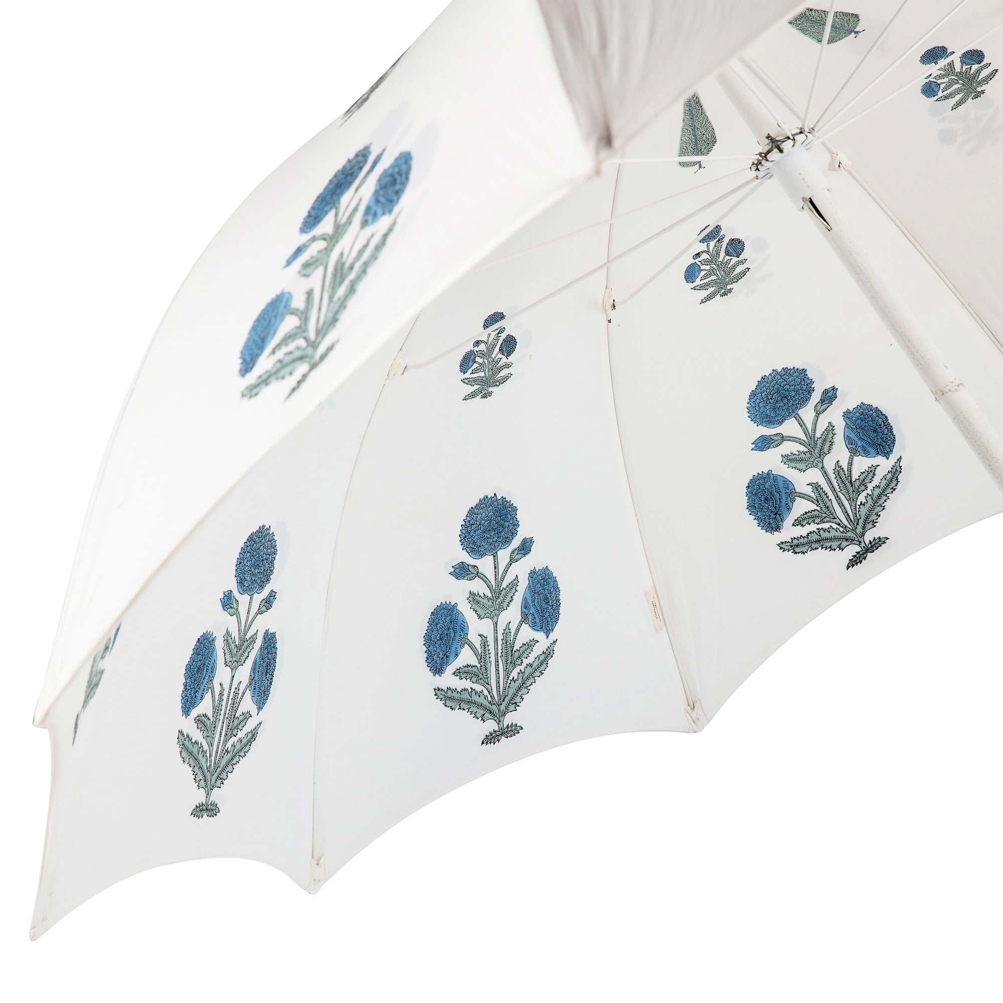Sea Blue Dahlia Arched Parasol