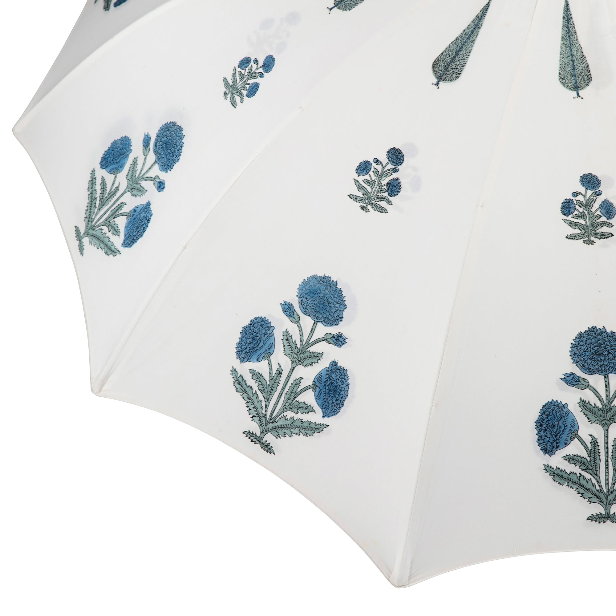 Sea Blue Dahlia Arched Parasol