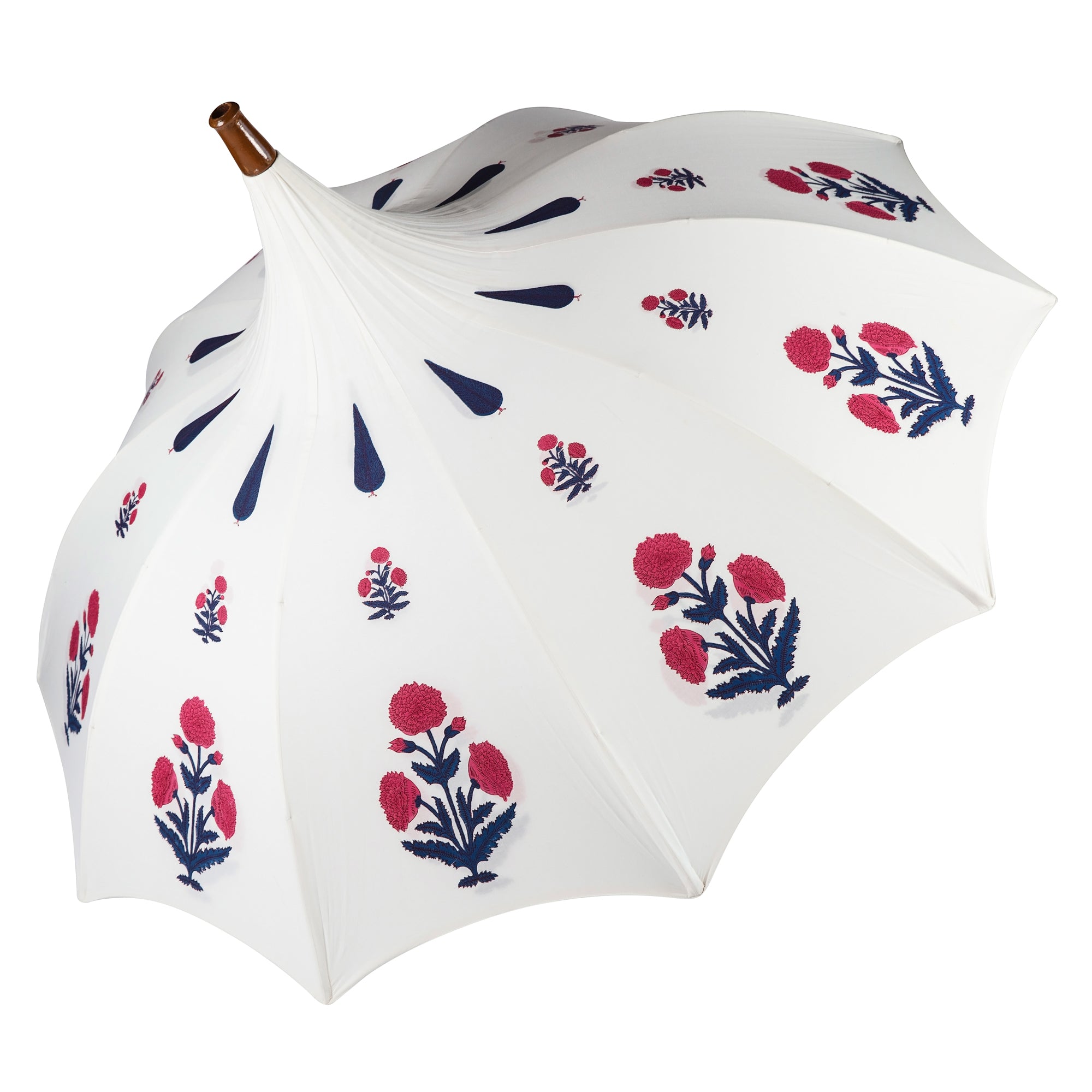 Fuchsia Dahlia Arched Parasol