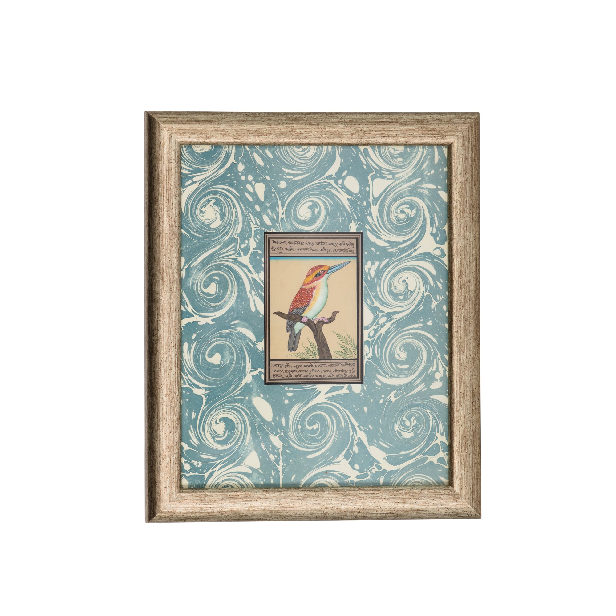 "The Kingfisher" - Framed Miniature Painting