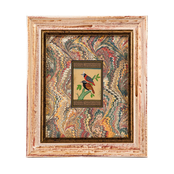 Jaipur Indian Miniature Painting Two Birds