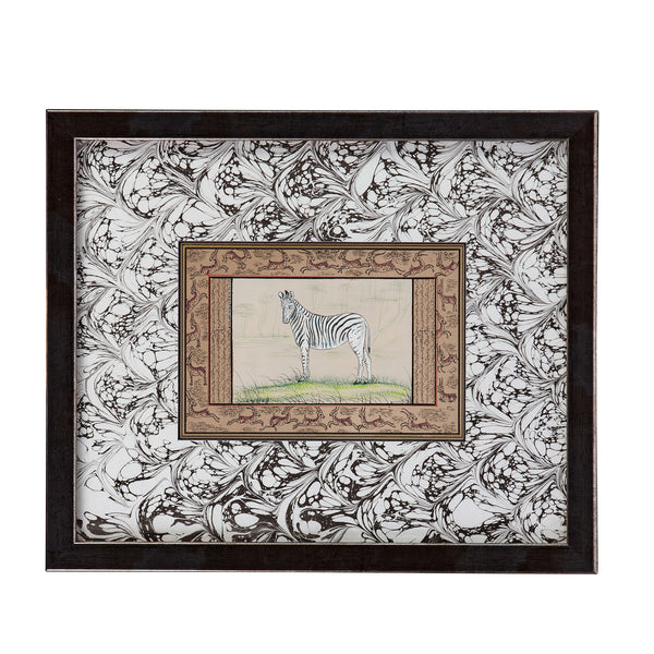 Jaipur Indian Miniature Painting Zebra