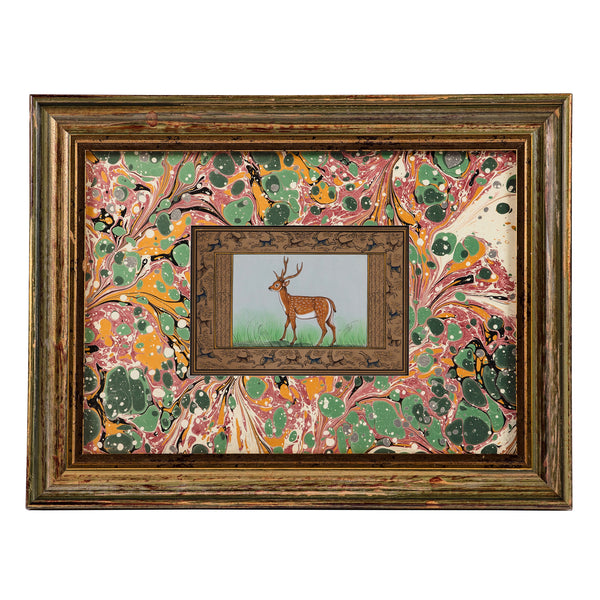 Jaipur Indian Miniature Painting Stag