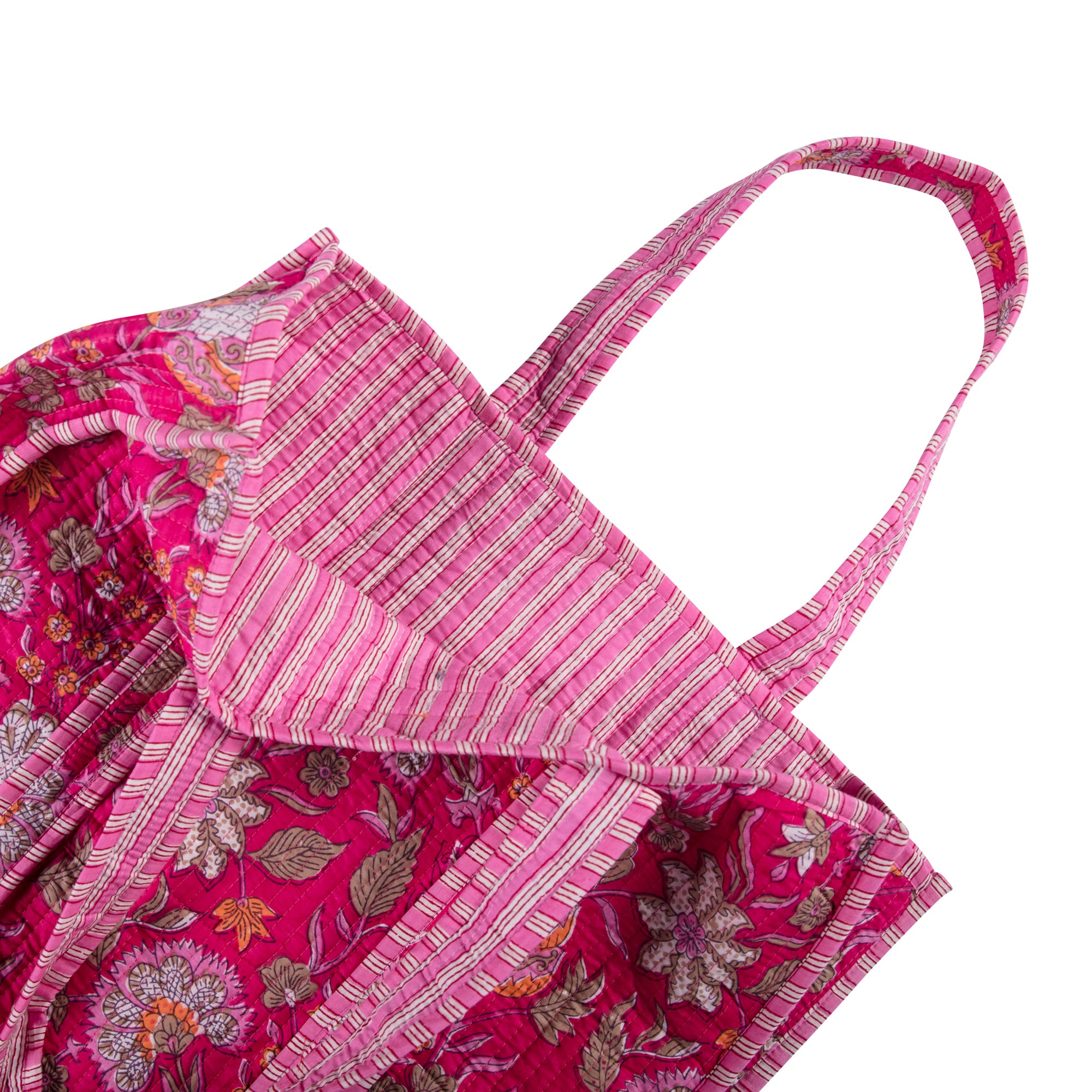 Quilted Bag - Fuschia Pink Floral