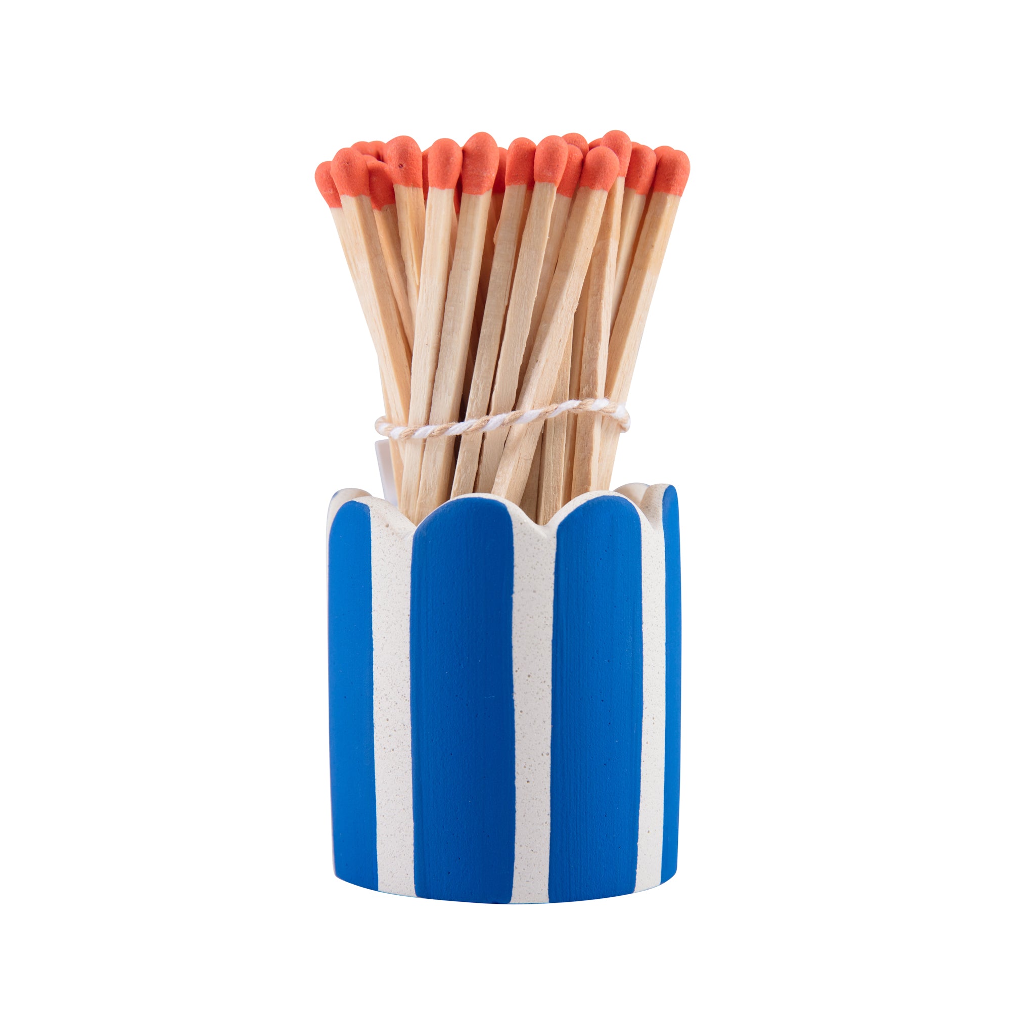 Stripy Match Stick Holders - Choose Your Colours
