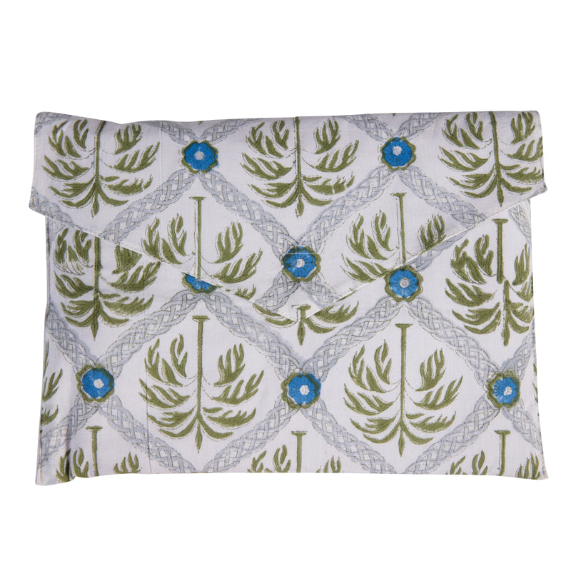 Cotton Pyjamas - Kelling Home Plant with Blue Flower