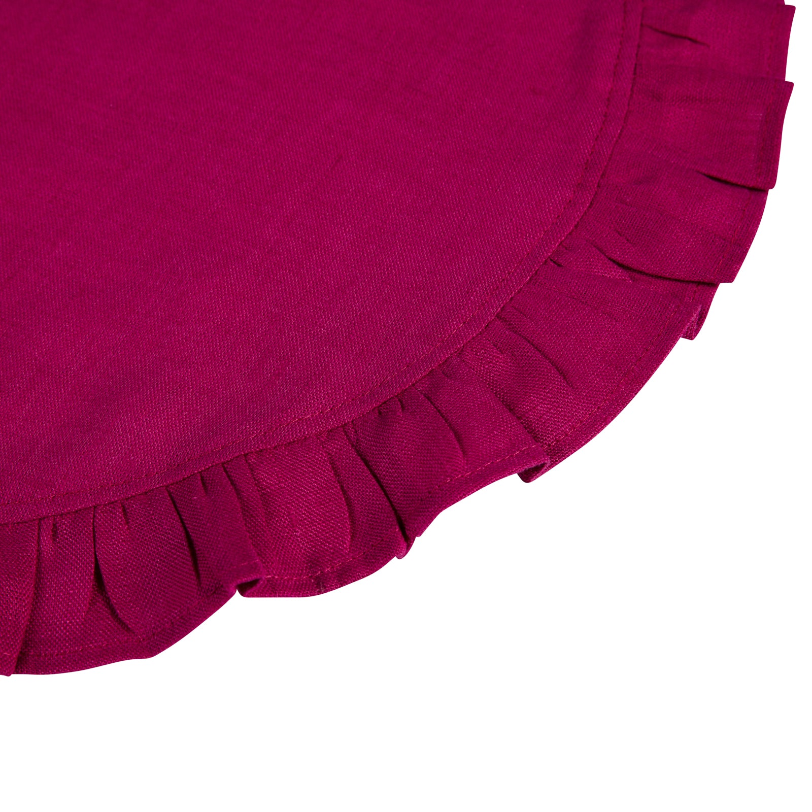 Ruffle Table Mat - Set of 2  - Fuchsia