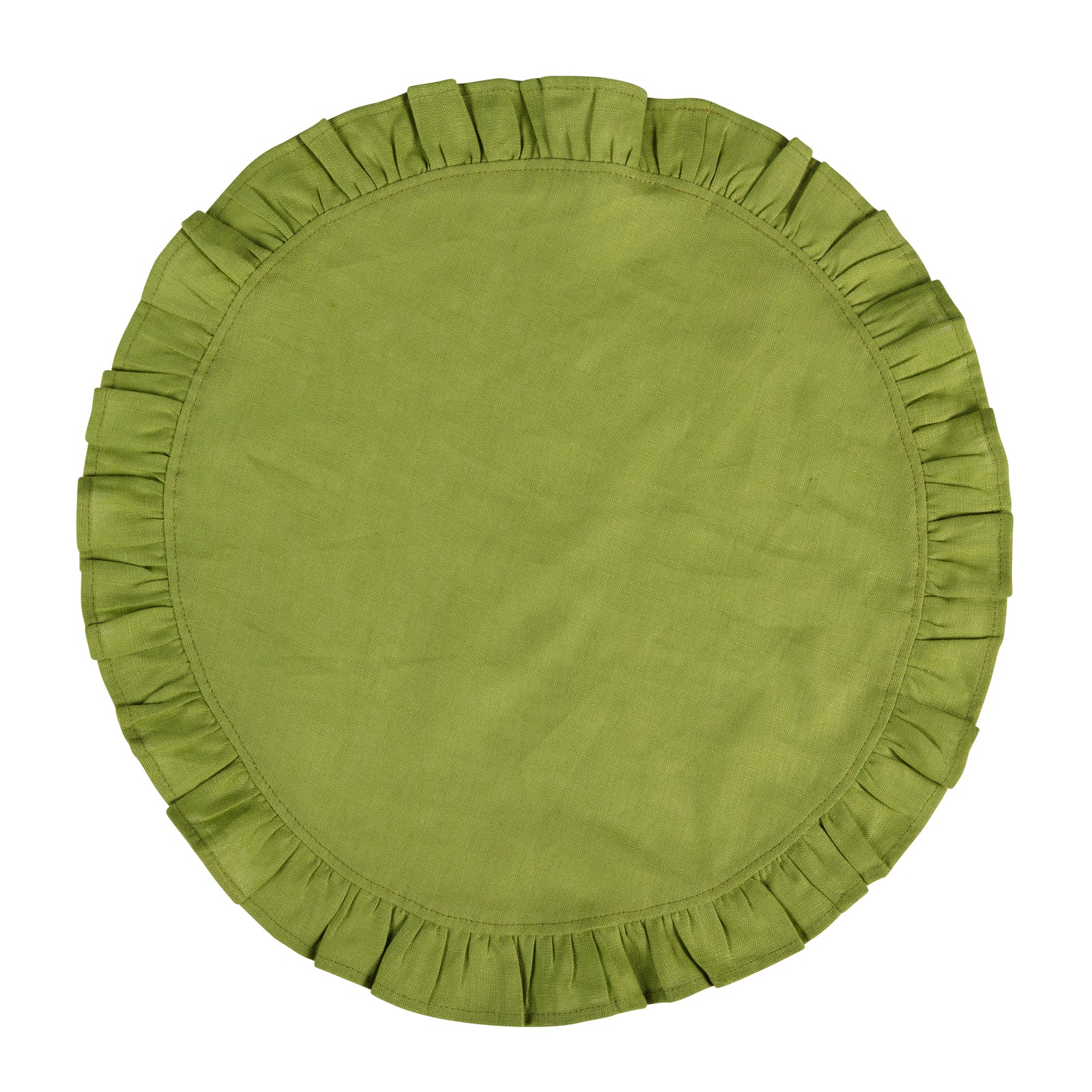 Ruffle Table Mat - Set of 2  - Peridot