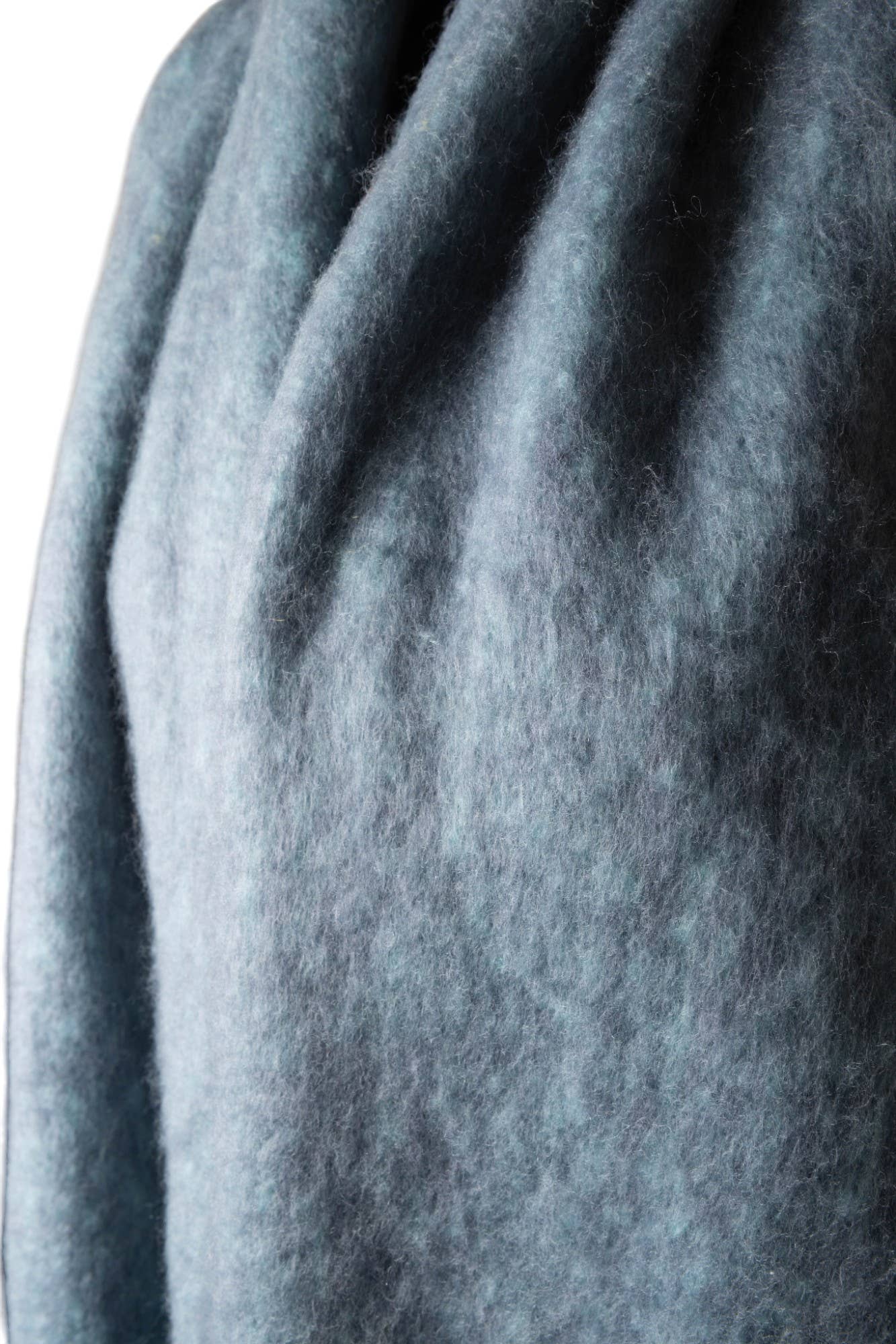 Dark & Light Blue Mottle Chunky Winter Scarf