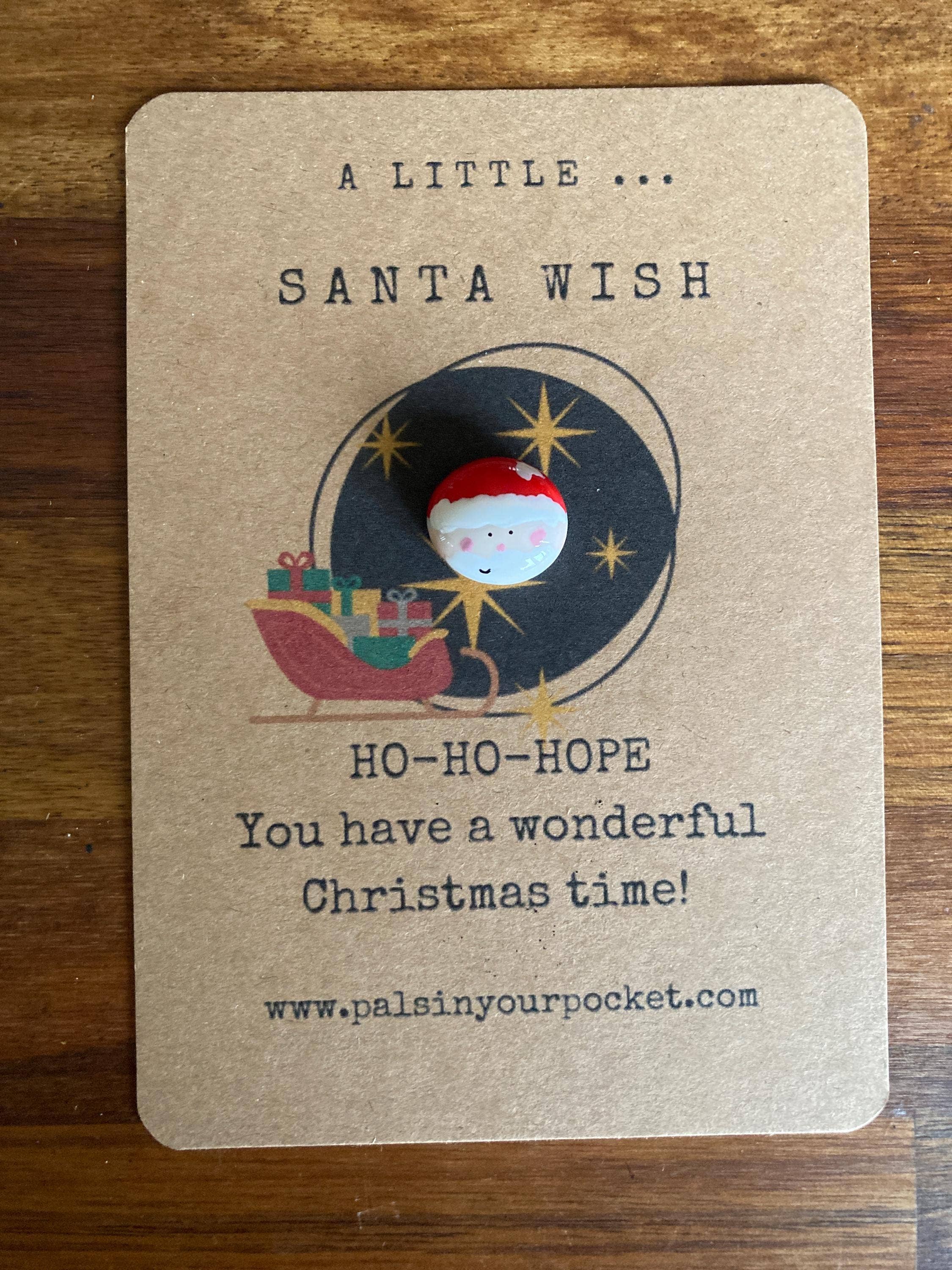 Santa Claus Pocket Pebble Christmas Stocking Filler