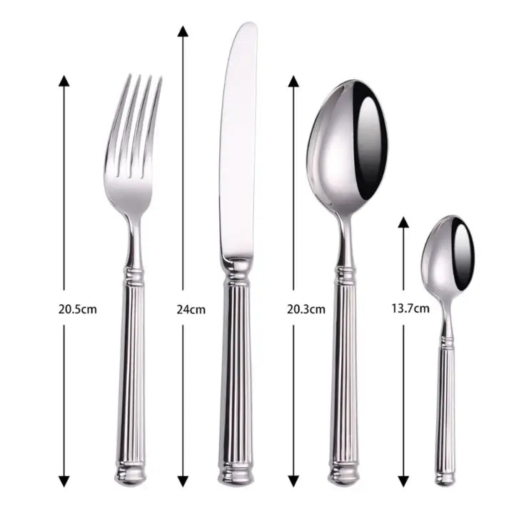 16 Piece Luxury Stainless Steel Cutlery Set