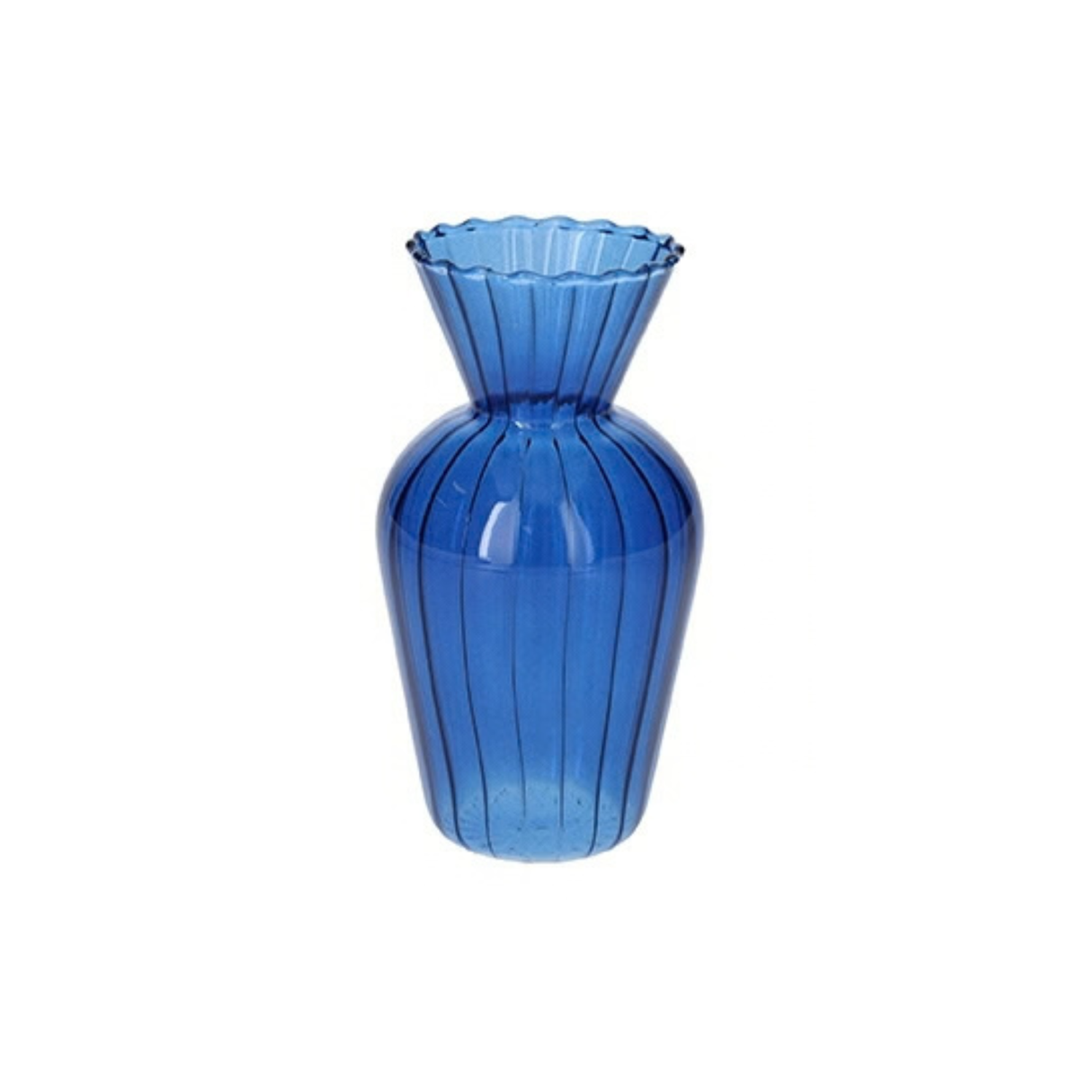 VASE SWIRL BLUE