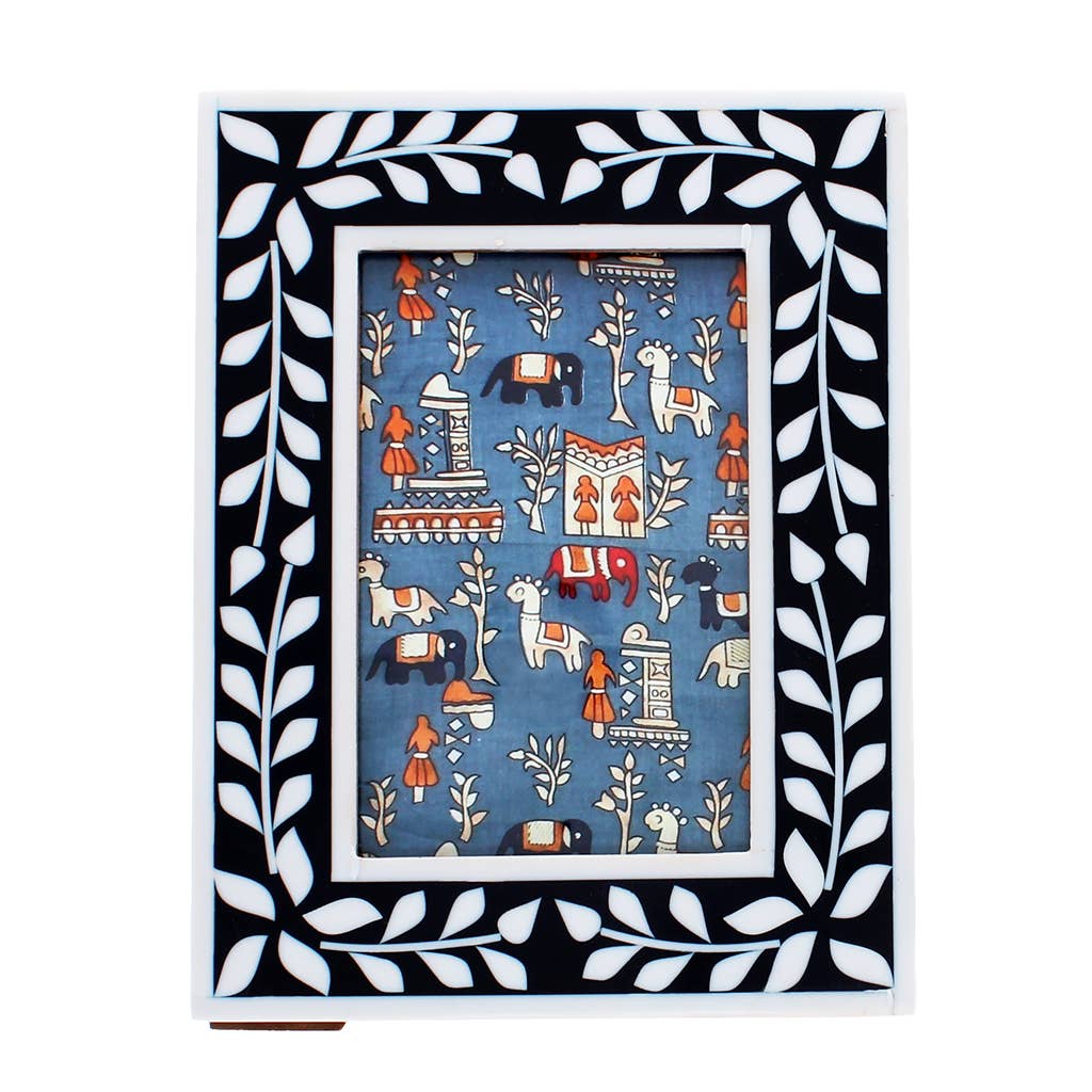 Resin picture frame (3.5" X 5.5") - Navy blue