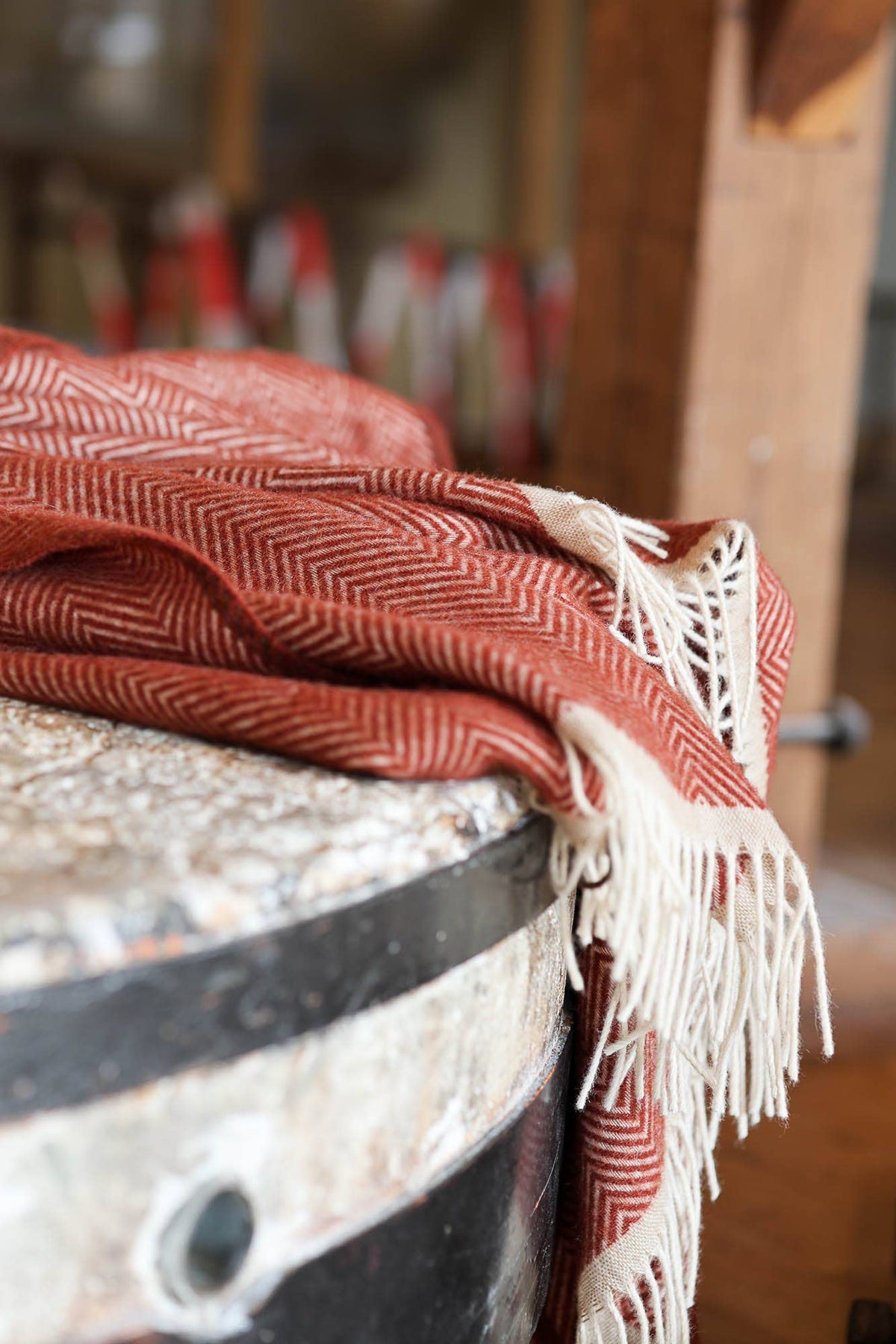 Wool throw blanket Denver Terra