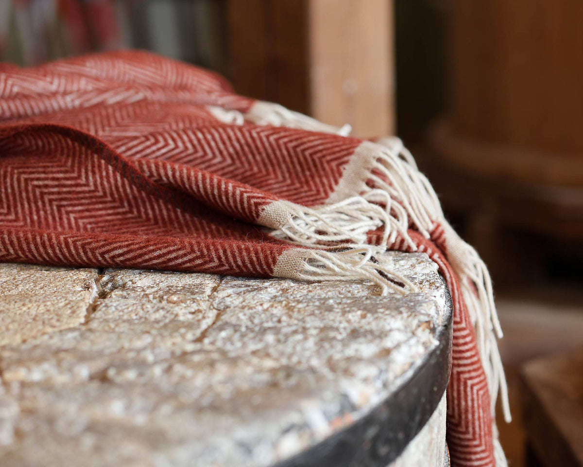Wool throw blanket Denver Terra