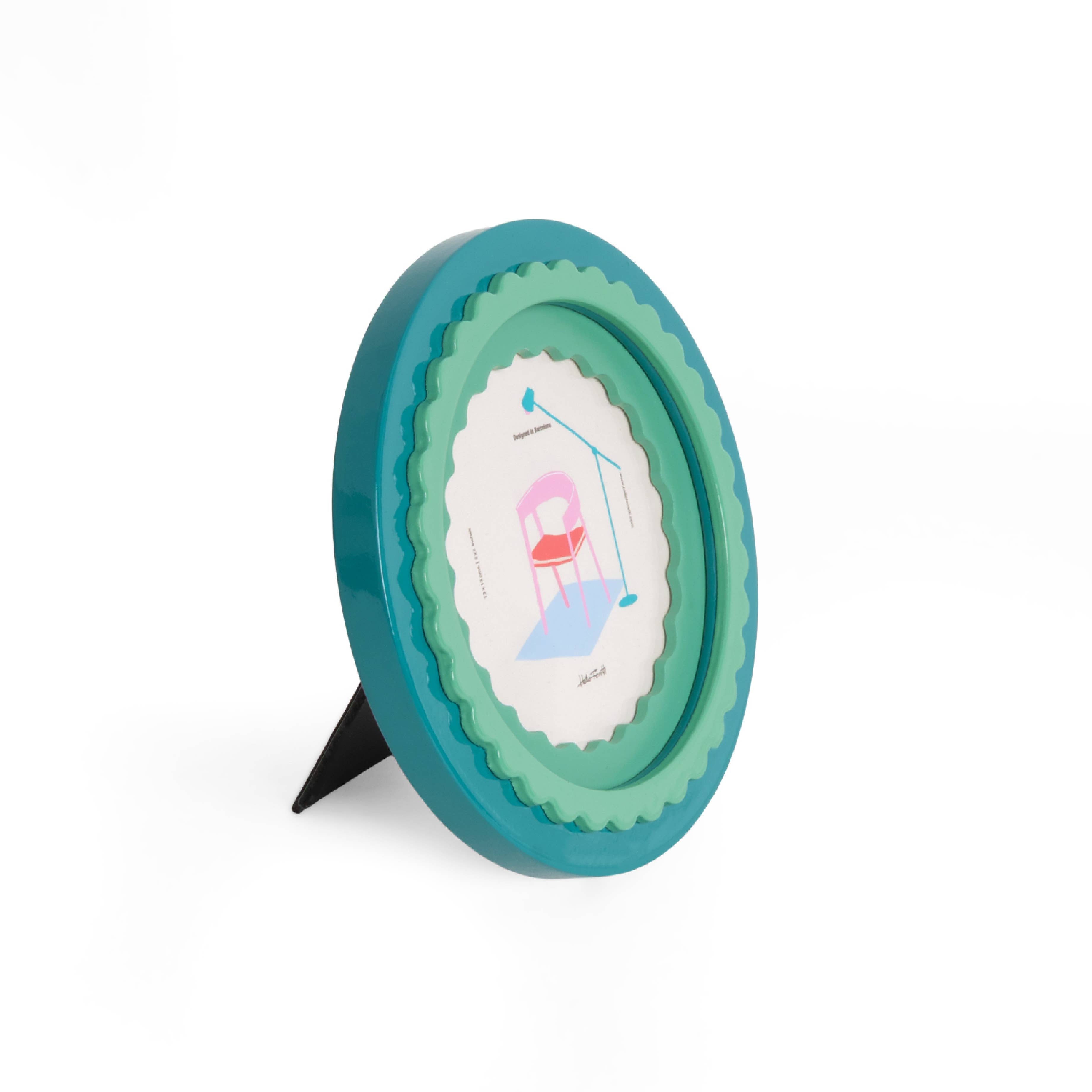 Helio Ferretti Frilled Photo Frame Green