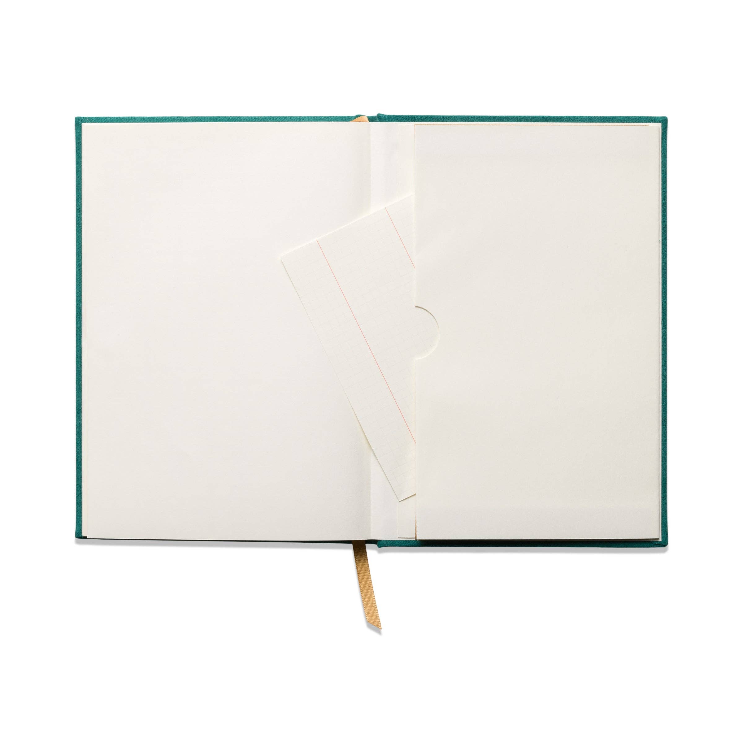 Designworks Ink Suedette Journal - Green - Linear Boxes