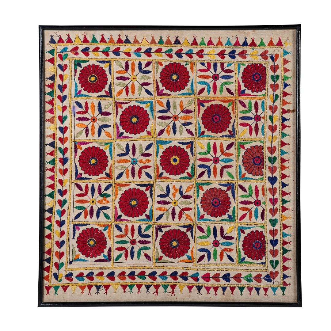 Amara | Antique Indian Framed Textile