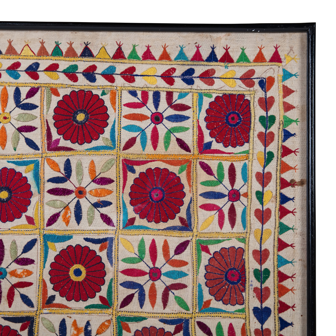 Amara | Antique Indian Framed Textile