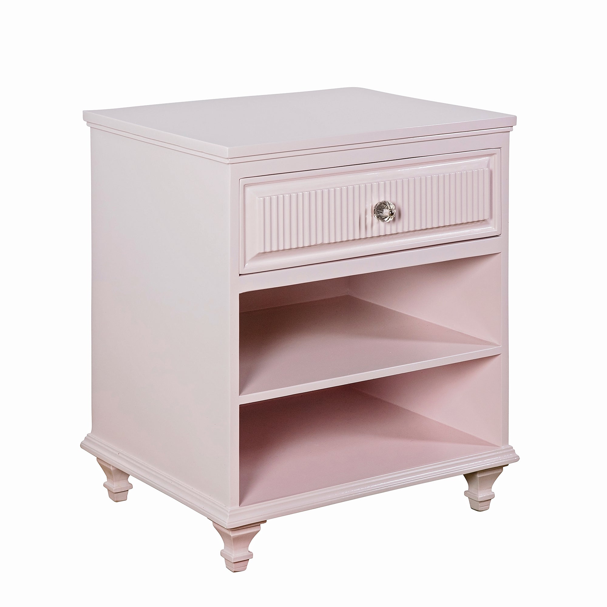 The Bonnie Bedside Cabinet – Blush Pink