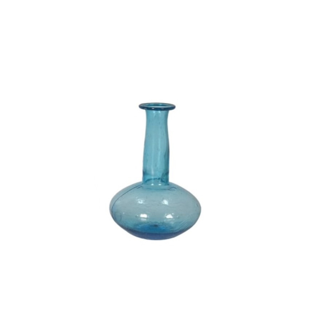 Blue Short Bud Vase