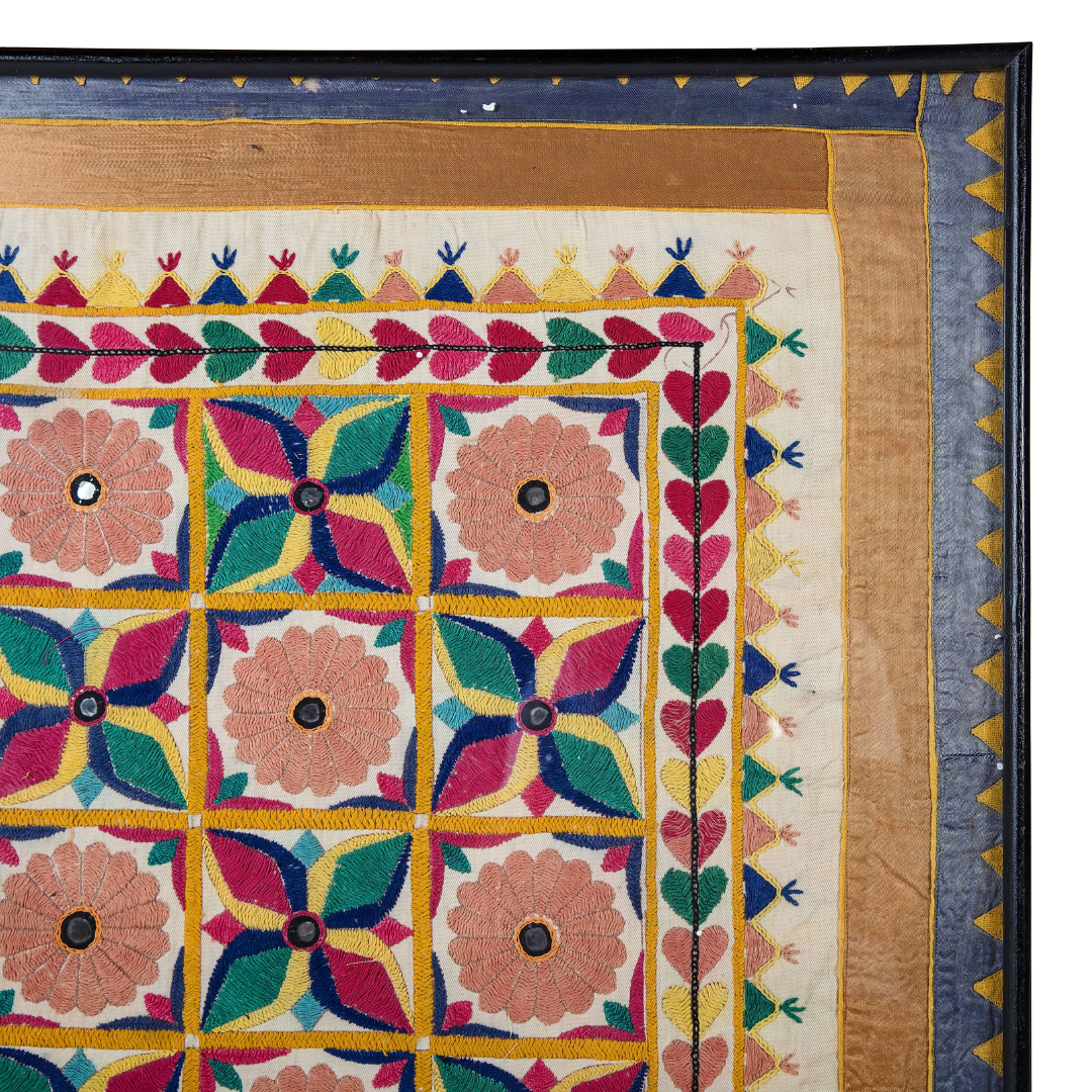 Champa | Antique Indian Framed Textile