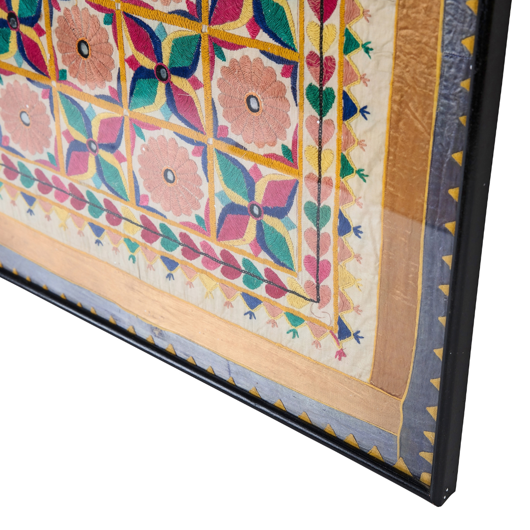 Champa | Antique Indian Framed Textile
