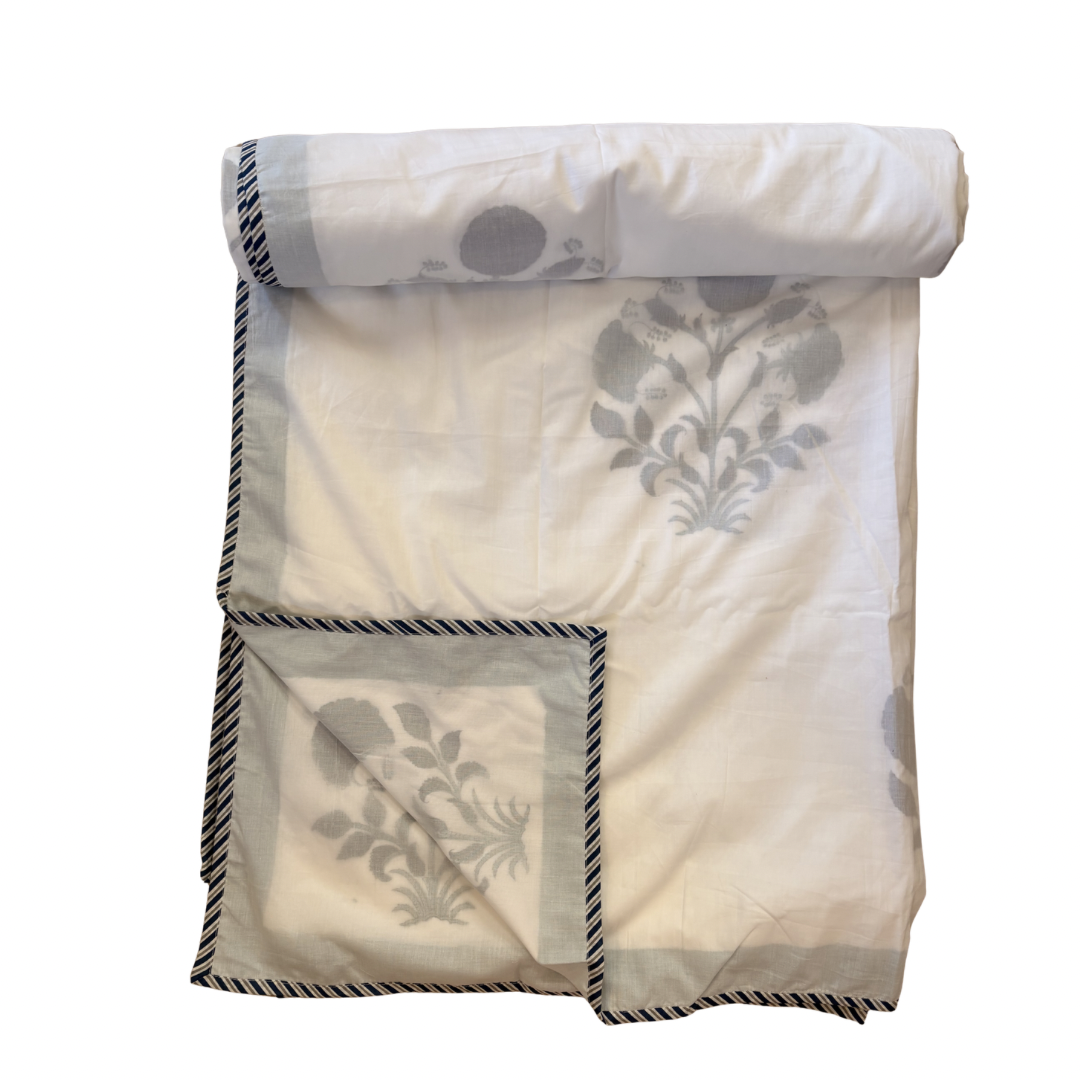 NEW IN | Dohar - Blue Flower Cluster - Double