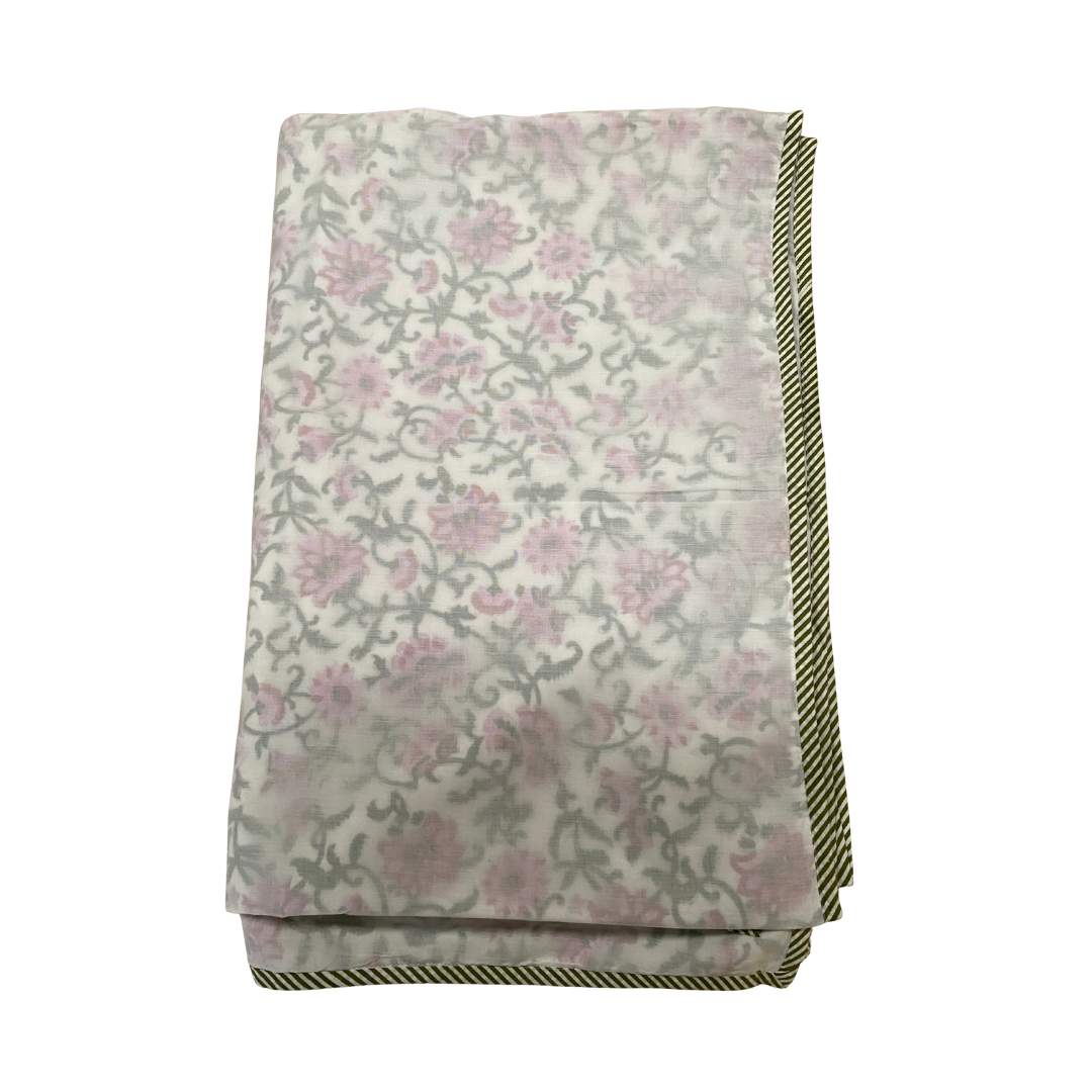 Dohar - Pink Flower Vine - King