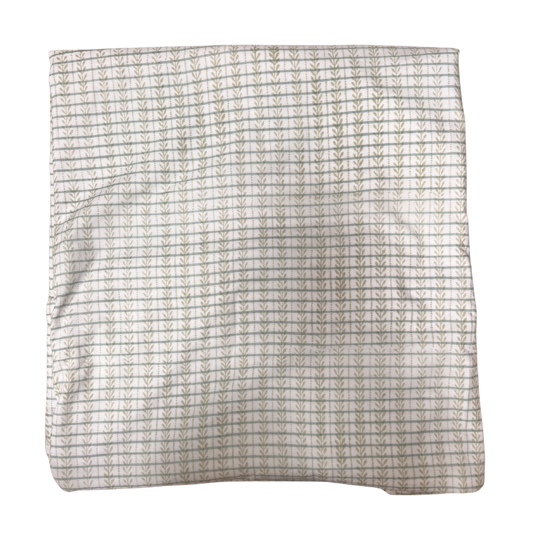 Dohar - Sage and Seafoam Blue Stripe - Double