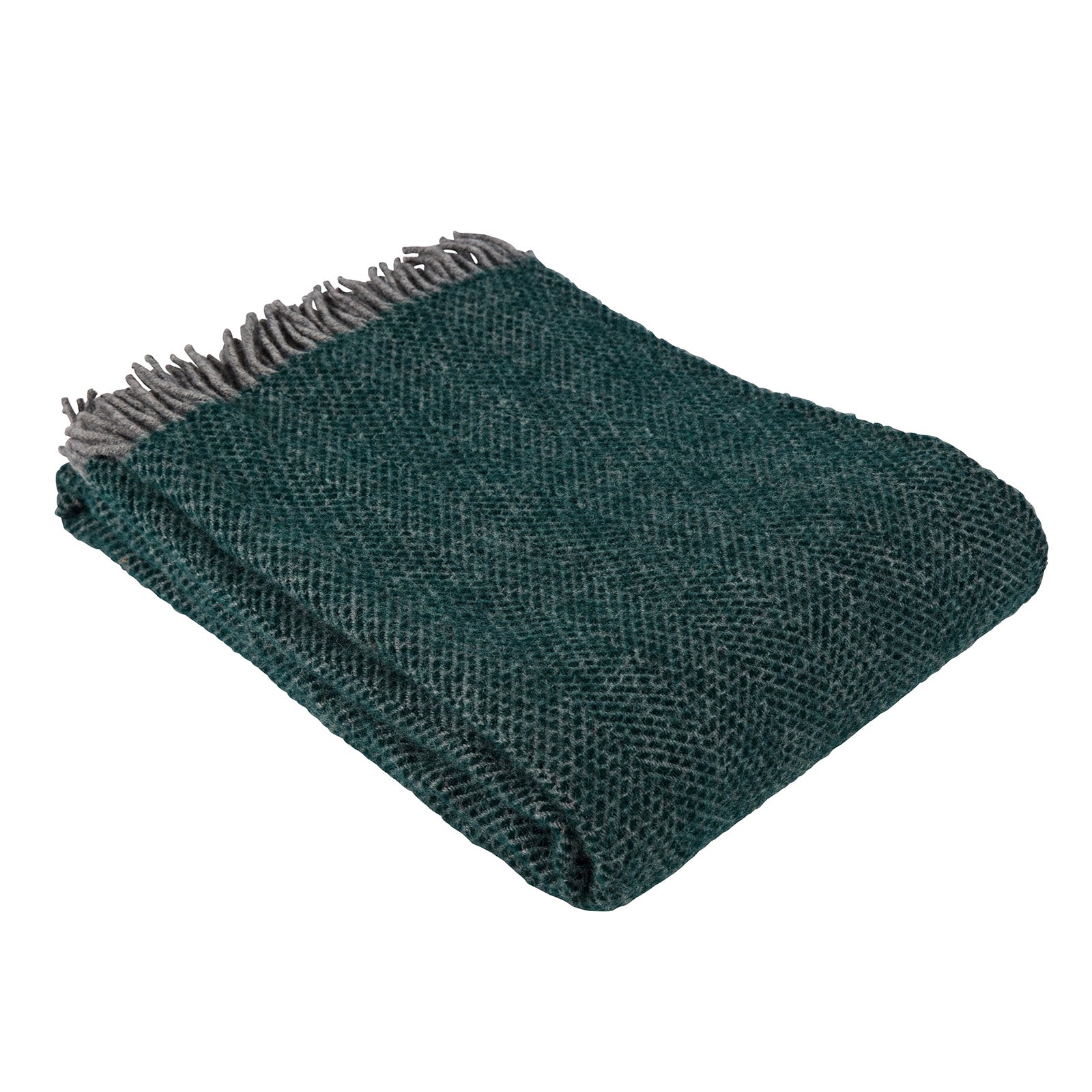 Emerald / Grey Extra Large Beehive Throw