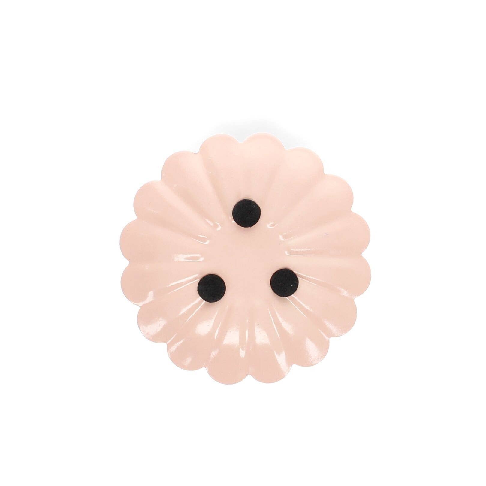 Enamel Flat Flower Candle Holder - Pink