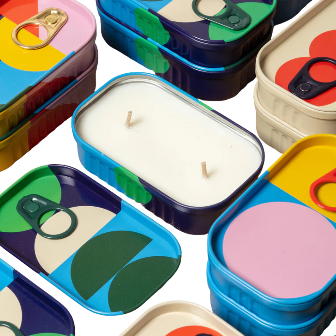 Block design Tinned Goods - Citronella Candles