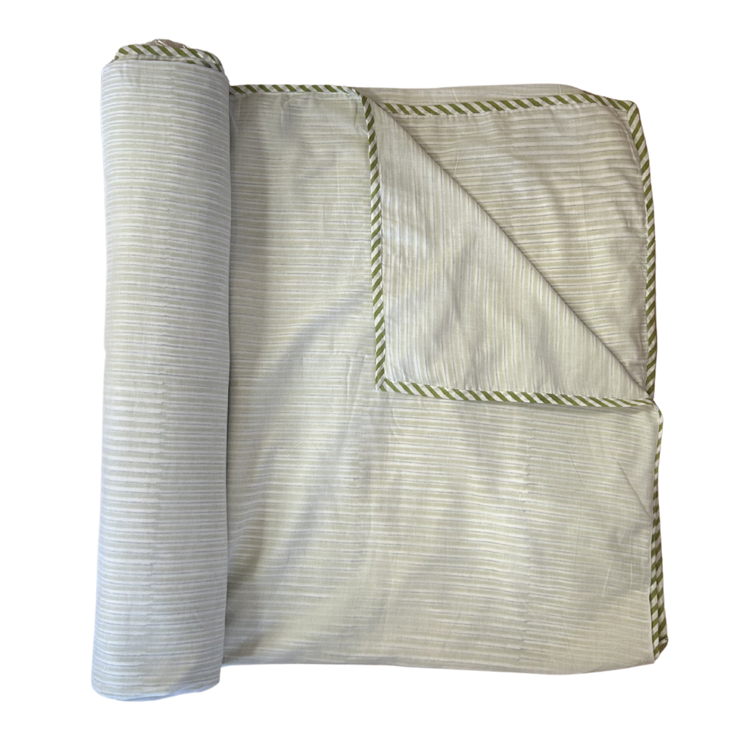 NEW IN | Dohar - Green Stripe - Double