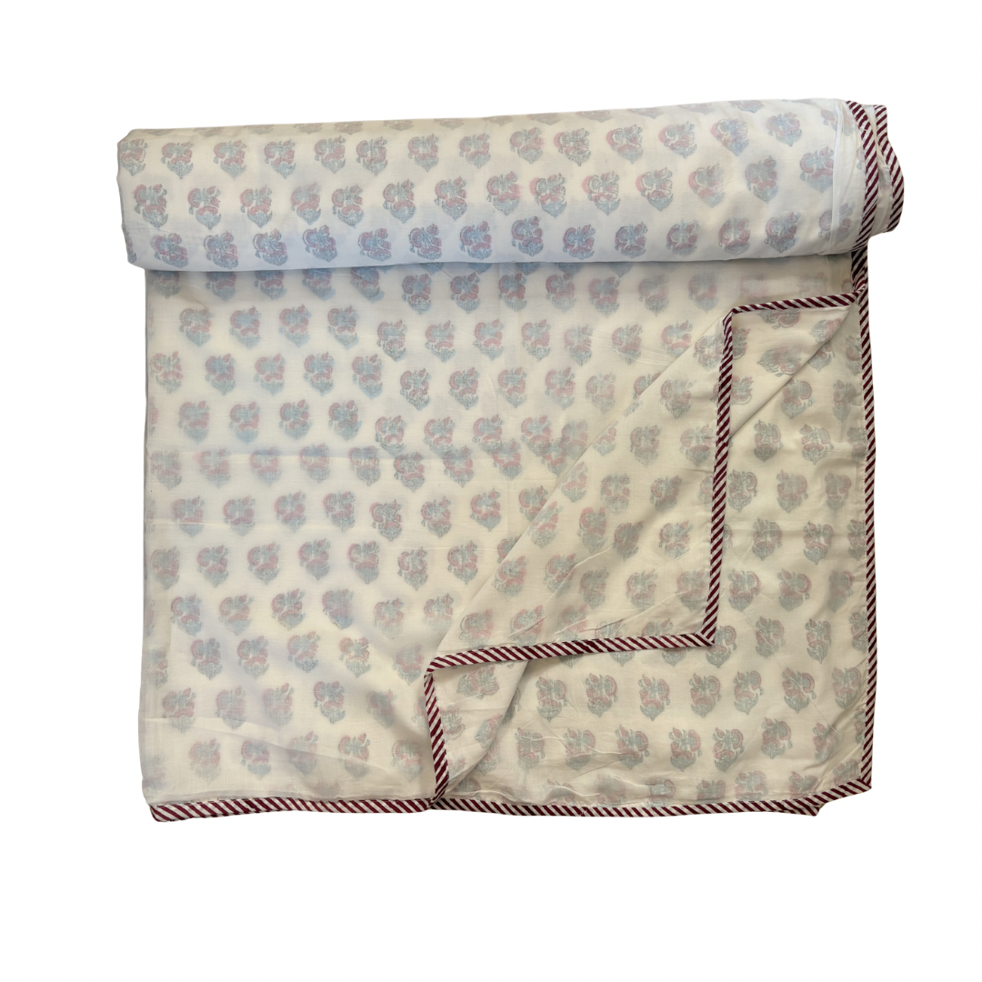 NEW IN | Dohar - Mini Pink Flower Cluster - King