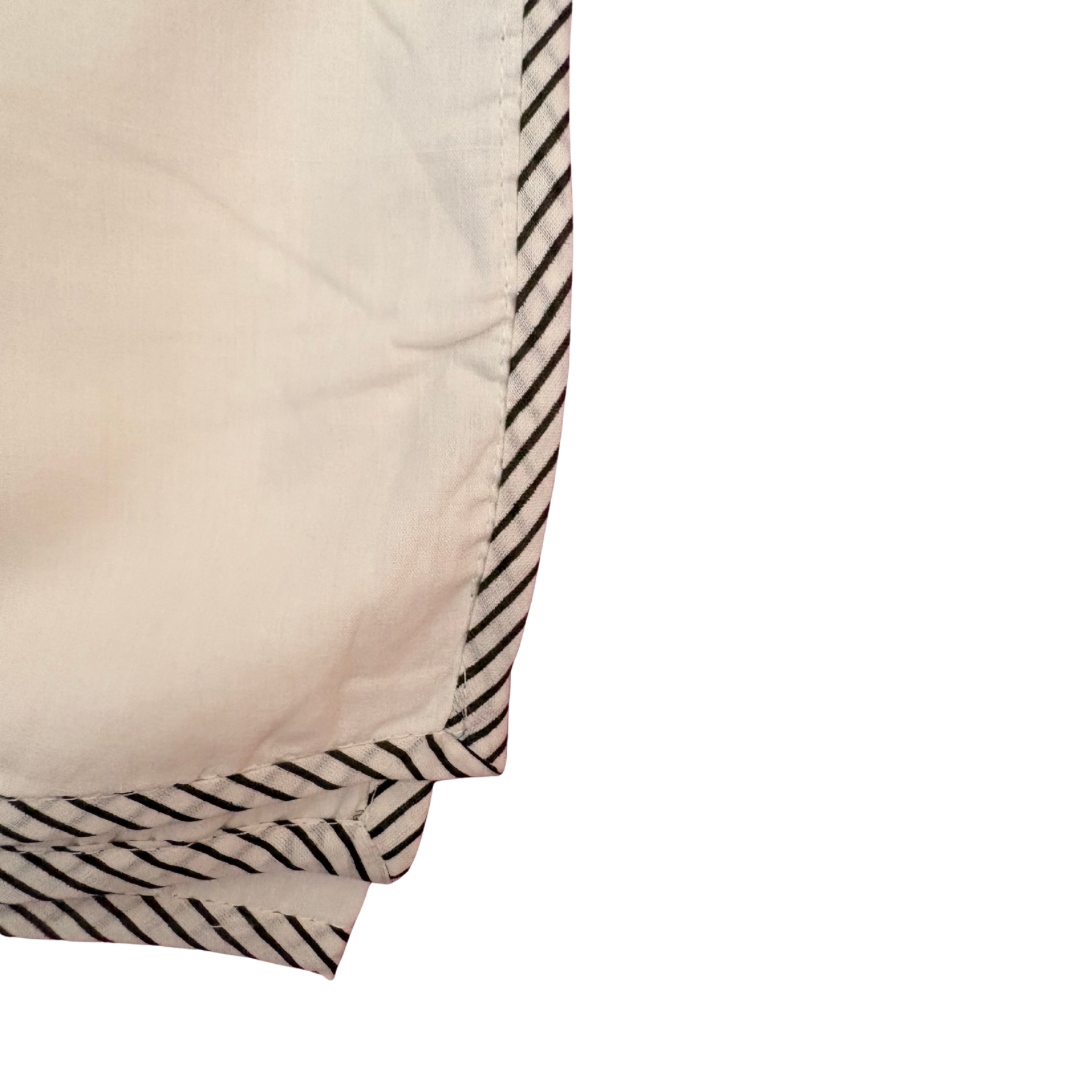 NEW IN | Large Dahlia with stripe trim Dohar - Double