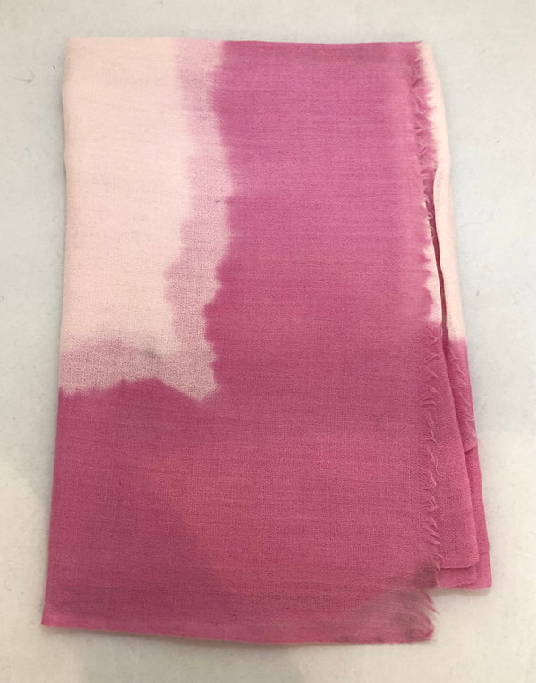 Dip Dye Scarf Two Tone Pink