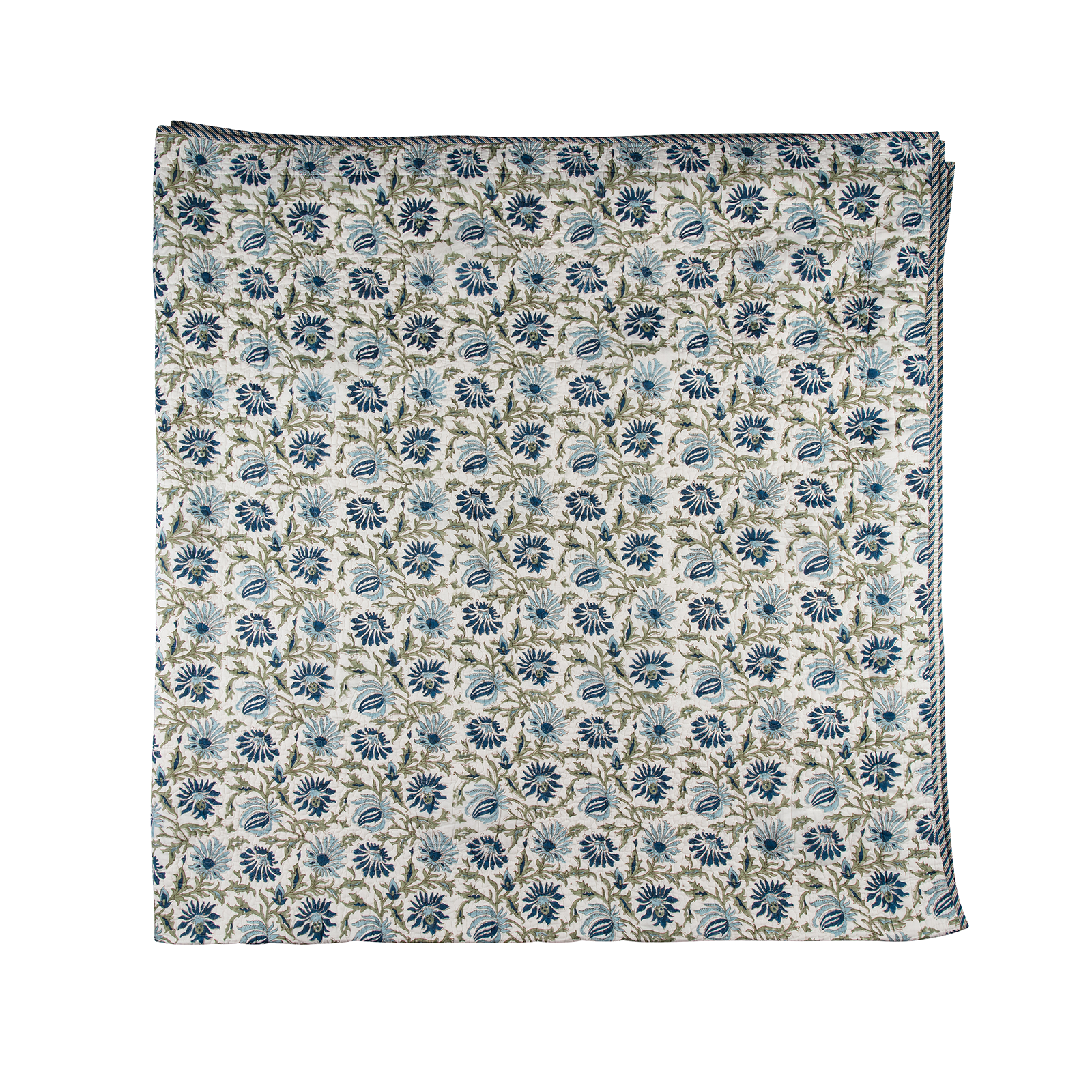 Indigo Meadow Bedspread - Double
