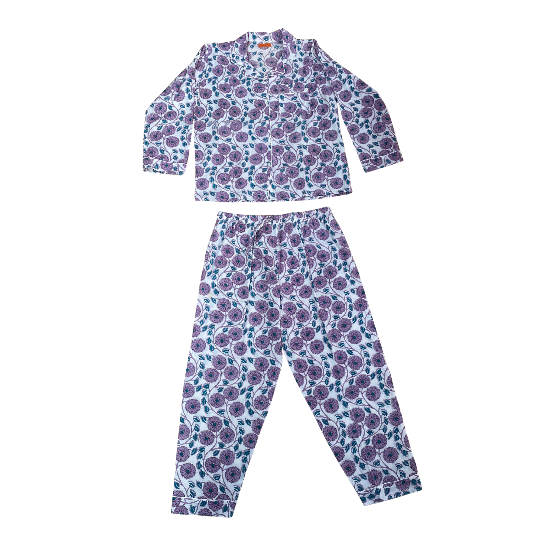 Kelling Home Cotton Pyjama Set – Purple Poppy