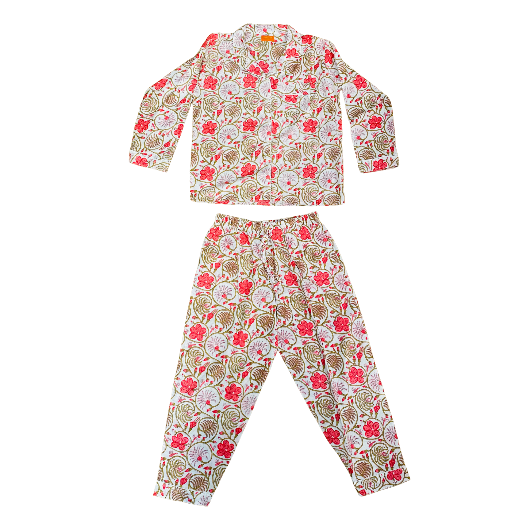 Kelling Home Cotton Pyjama Set – Raspberry Hibiscus