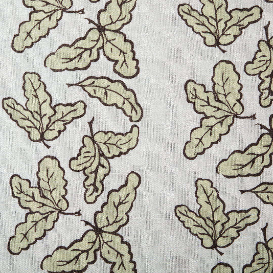 Oak Leaf Fabric in Sage