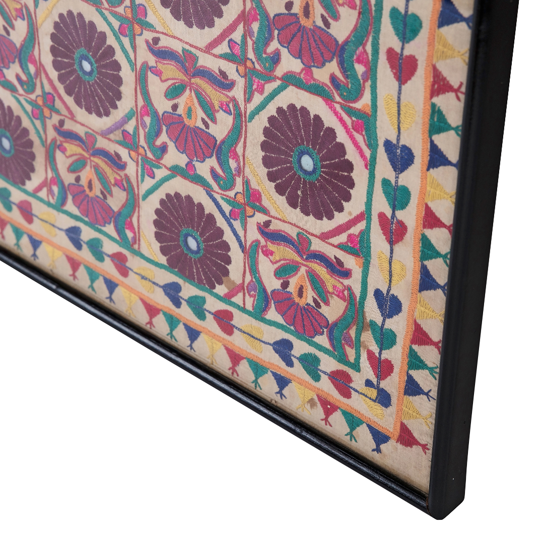 Padma | Antique Indian Framed Textile