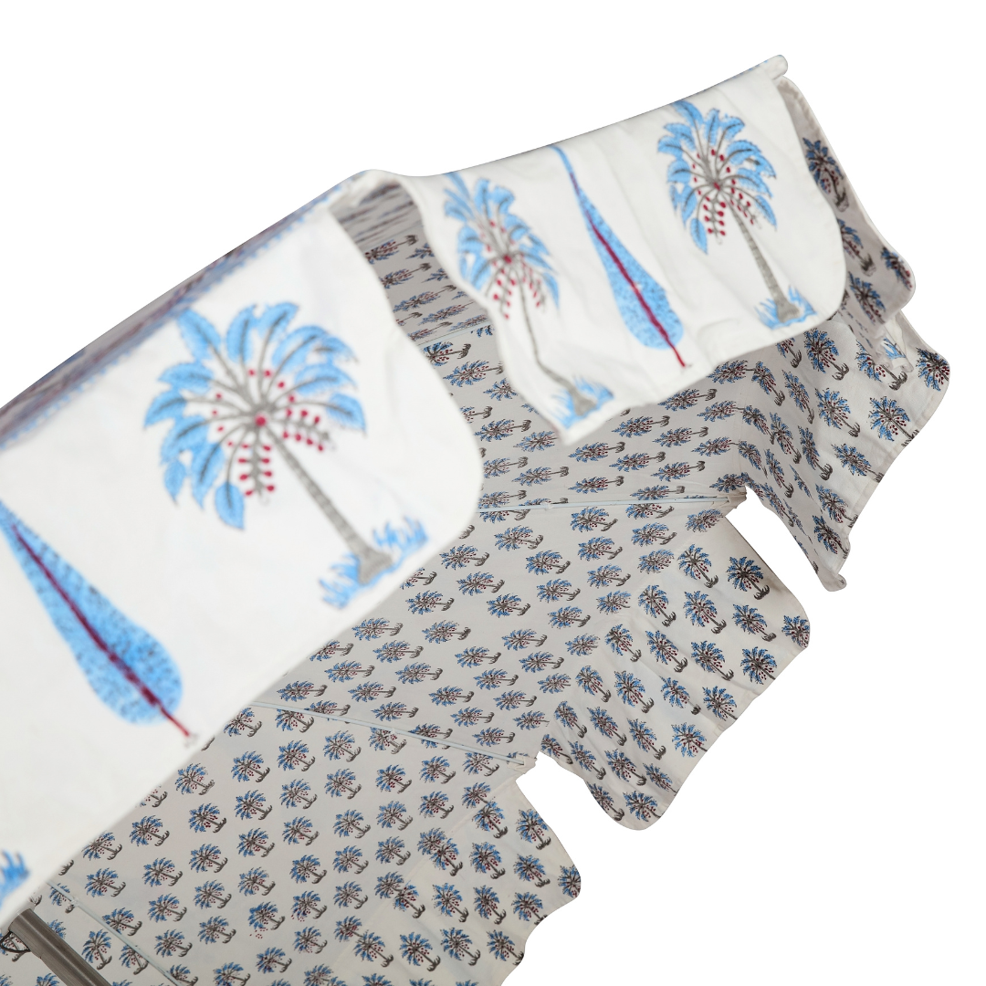 Palm Parasol | Blue Palm & Cypress Trees