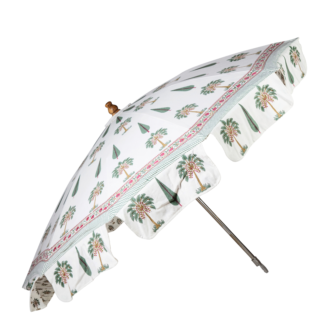 Palm Grove Parasol | Green Palm & Cypress Trees