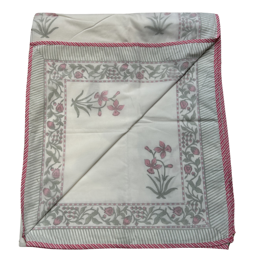 NEW IN | Pink Flowers Dohar - Double